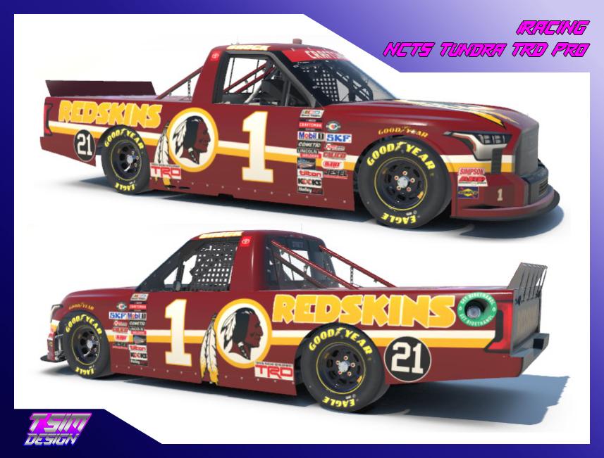 #1 Washington Redskins Red Tomahawk Toyota Tundra TRD Pro by Zachary S ...