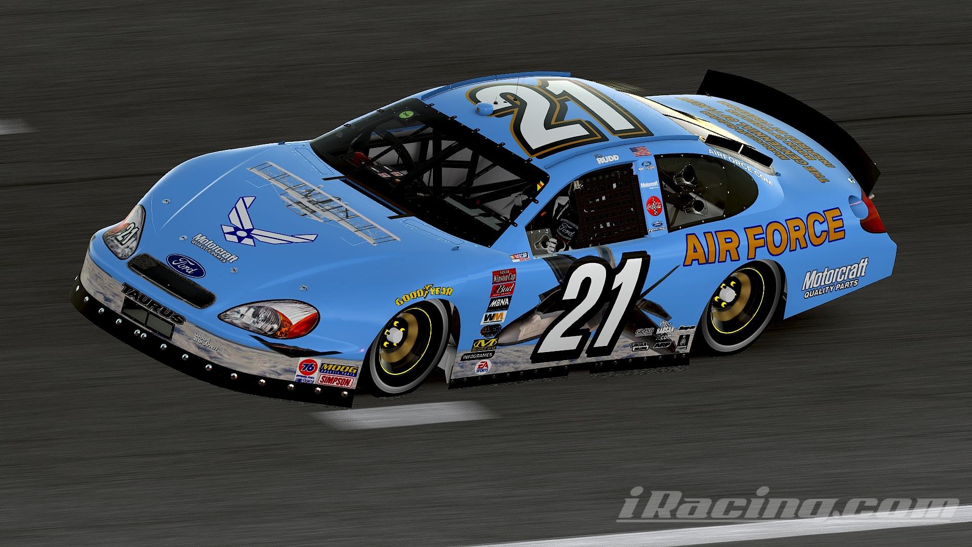 #21 Ricky Rudd 2003 Air Force Centennial Ford Taurus Sim Stamped Number ...