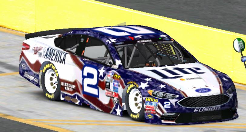 Fusion Miller Lite Brad Keselowski Patriotic By Ellis Aldridge ...