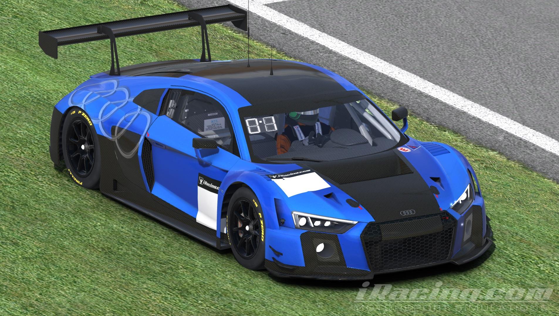 Audi R8 LMS GT3 Blue Metallic Carbon by Chris Bull - Trading Paints