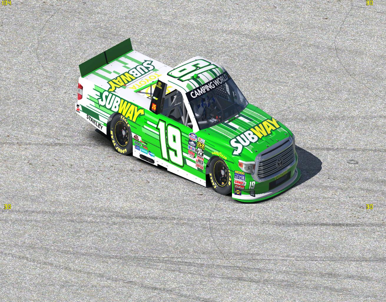 Carl Edwards Subway Tundra by Todd Ressler - Trading Paints