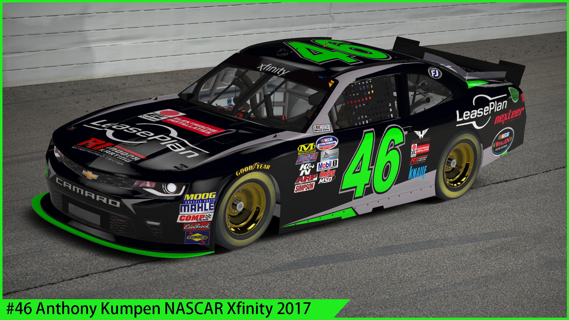 #46 Anthony Kumpen NASCAR Xfinity Camaro by Sergio Hernando - Trading ...