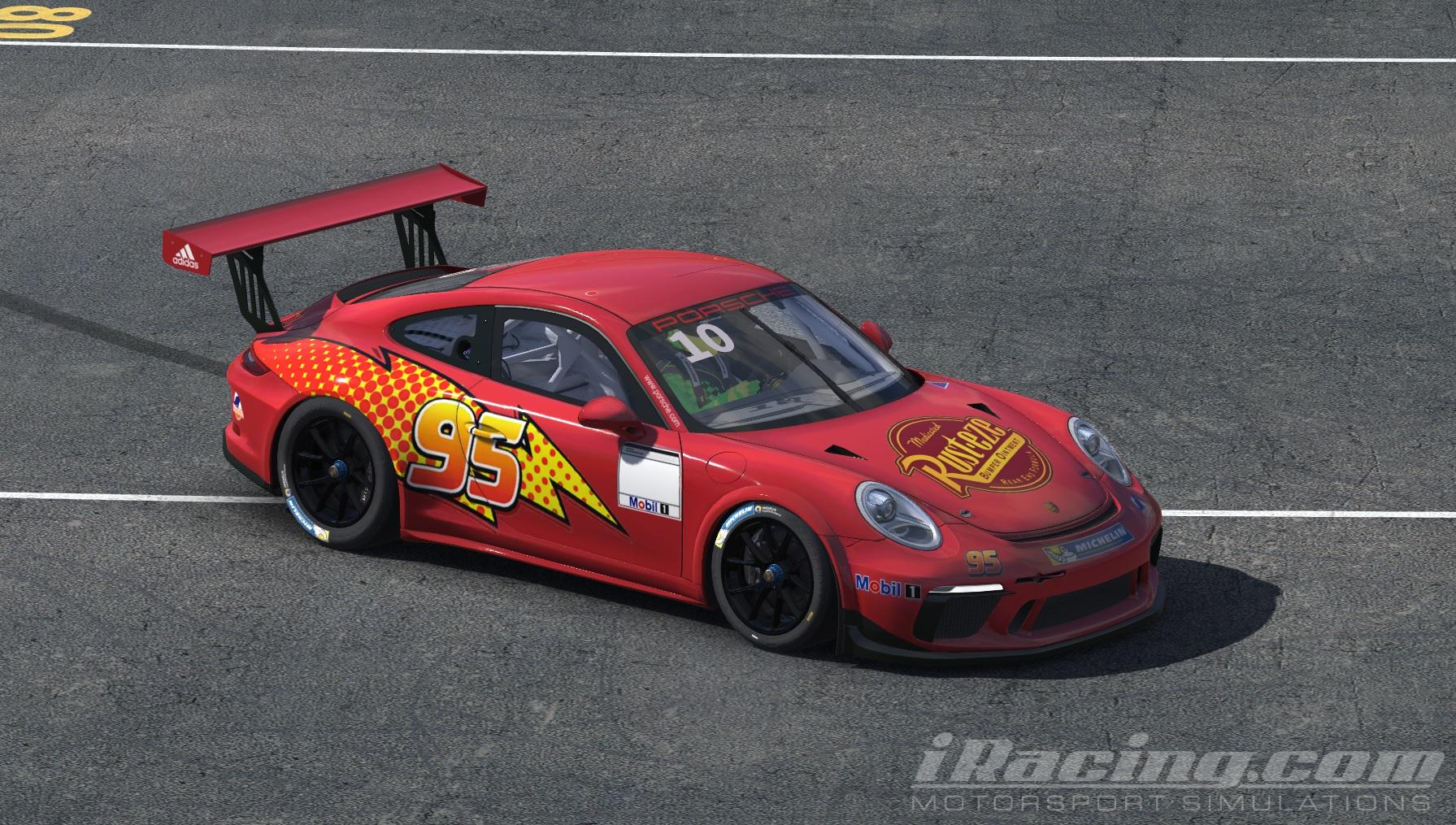 Lightning Mcqueen Porsche 911 Cup By Chris Bull Trading Paints